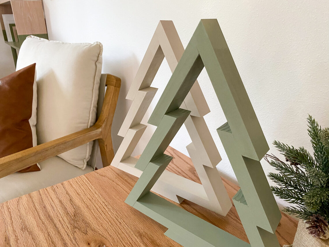 Keep your Christmas tree simple this year with these DIY wooden